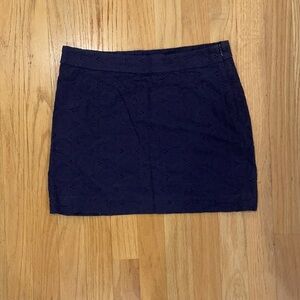 Gap navy lace patterned skirt